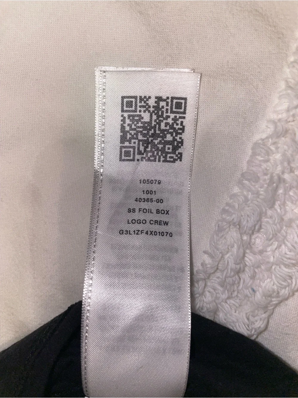 True Religion Black T-Shirt with Silver Foil Logo